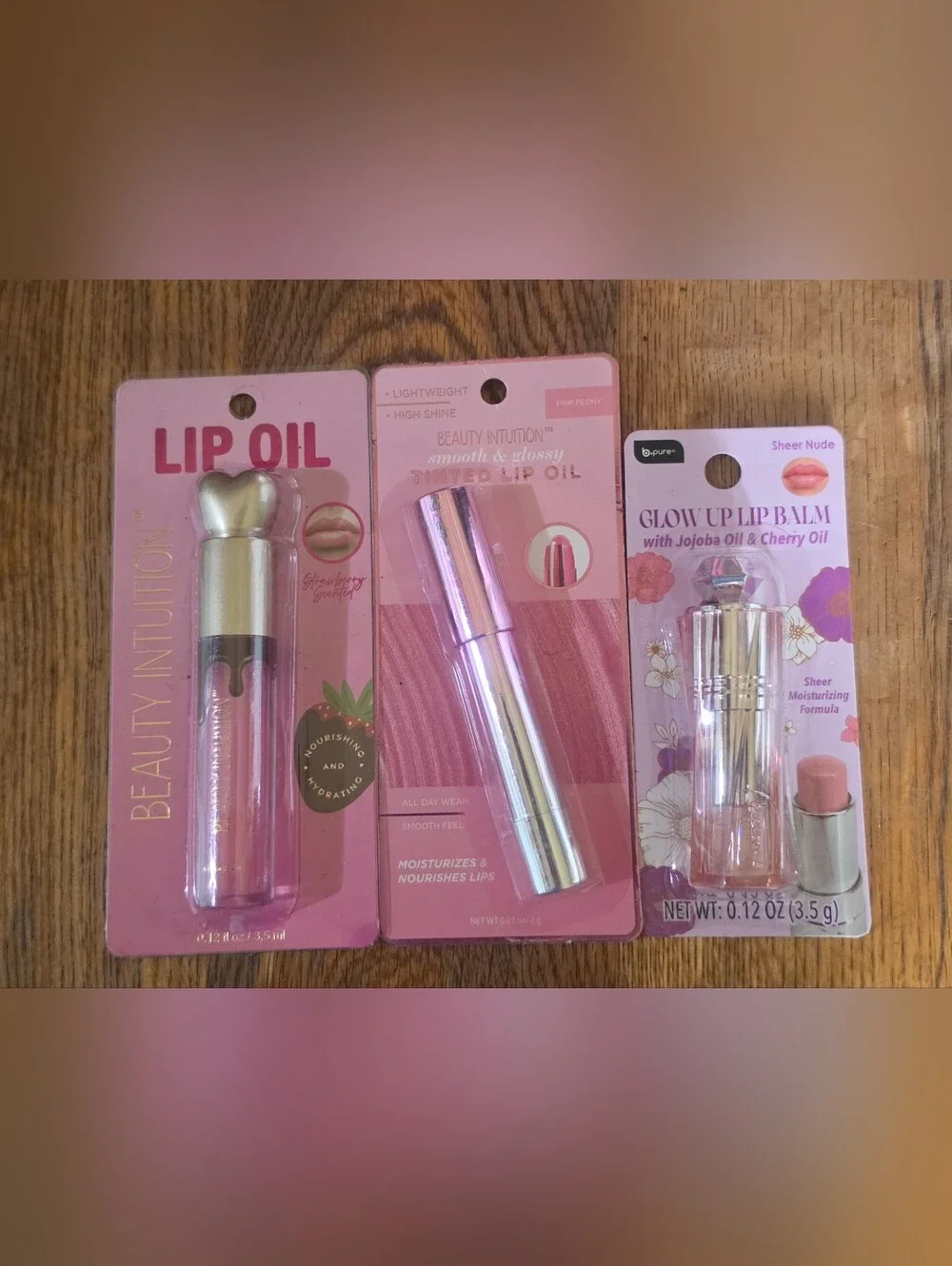 Lip Bundle - Beauty Intuition Lip Oil, Tinted Lip Oil, Lip Balm BNIB